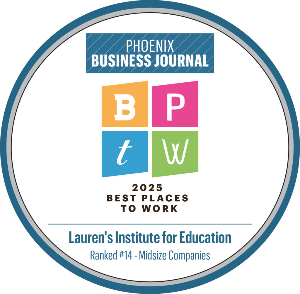 ACBJ- 11235_WEB_BADGE_061226001816 A circular badge for Phoenix Business Journal's 2025 Best Places to Work, ranking LIFE at #14 in Midsize Companies